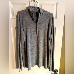 Mens gray Lululemon half zip